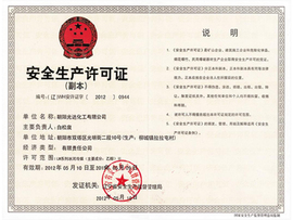 安全生產(chǎn)許可證
